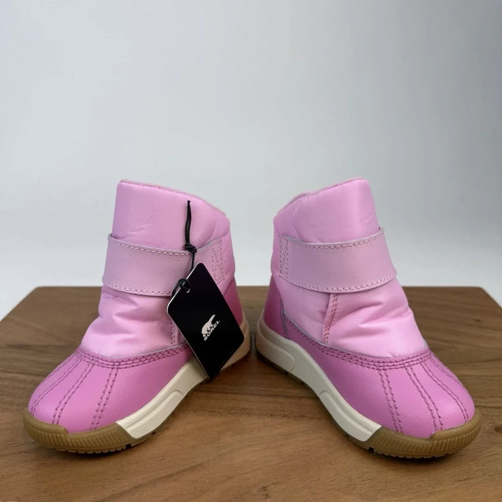 New Little Kids Sorel Whitney III Waterproof‎ Pink Winter Mid Boots Size 7 C